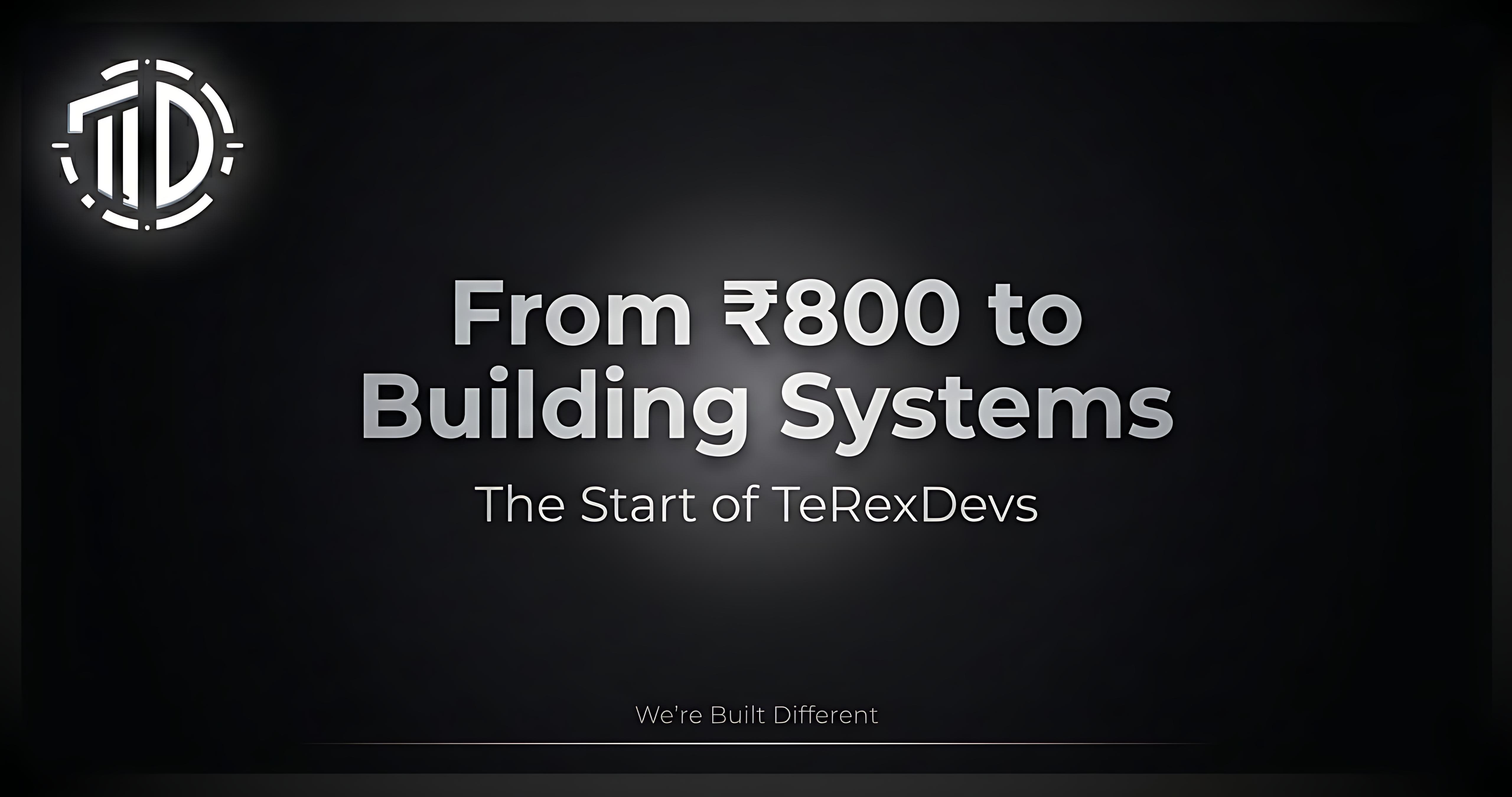 TeRexDevs Story - From ₹800 Profit to Digital Systems Company in India